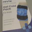 REVIX Ice Pack for Knee Pain Relief, Reusable Gel Ice Wrap for Leg Injuries, Swelling, Knee Replacement Surgery, Cold Compress Therapy for Arthritis, Meniscus Tear and ACL Blue