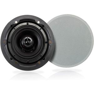 Pyle Ceiling and Wall Mount Speaker - Wireless Bluetooth 5.25 Dual 2-Way Audio Stereo Sound Subwoofer Kit with, 240 Watts, in-Wall & in-Ceiling Flush Mount for Home Surround System - Pyle PWRC55BT (5.25 Inch / 240W)