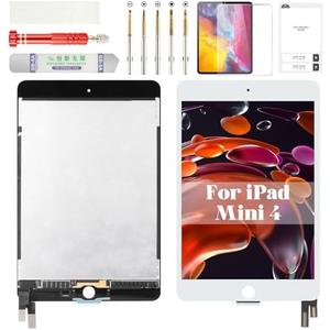 for iPad mini 4 Screen Repair Kit for iPad mini 4 LCD Digitizer for iPad mini 4 Touch Screen Display Assembly Replacement Kits A1538 A1550 White