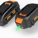 WA3525 Battery Replacement for Worx Battery 20V, Compatible with Worx 20V Batteries WA3578 WA3575 WA3520 WA3525 WG151s WG155s WG251s WG255s WG540s WG890