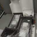 2-Pack 17 Inch Large Bronze Outdoor Light Fixtures, Exterior Vintage Outdoor Wall Sconces IP65 Waterproof Anti-Rust, Porch Lights with Clear Glass Outside Rustic Wall Lanterns E26 Bulb Base