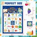 2 x Passover Bingo Passover Games for Adults with 24Pcs Passover Bingo Player Cards Passover Activities Games for Kids Family School Classroom Passover Party Favors