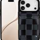 Walli Cases for iPhone 17 Pro Case Aesthetic Wallet Phone Case Card Holder, Securely Holds up to 2 Cards - Cute, Trendy Phone Cover for Women, fits iPhone 17 Pro, with Kickstand & Finger Strap