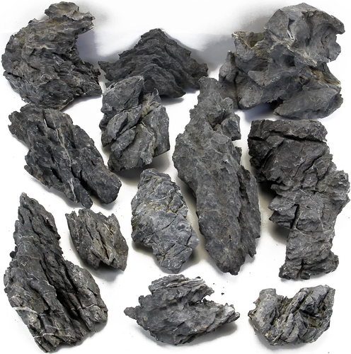 KINGRUI Natural Seiryu Rock Stone 11lb Dragon Stone for Aquarium Landscaping Models Fish Tank Decoration Reptile and Amphibian enclosures 36inch