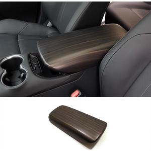 Car Accessories Fit for Toyota VENZA 2021 2022 2023 2024 Armrest Box Cover Trim Center Console Protector Cap (Peach Wood) 1PC