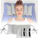 Mybow Beauty Pillows for Sleeping Anti Aging Wrinkle Face Surgery Sleep Upright Pillow Back Training Neck Stabilizer Face Wrinkle Prevention Head Straight Immobilizer Positioning Wedge Support Pillows (Grey)