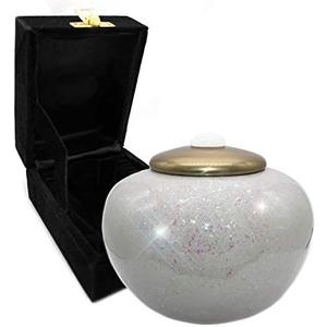 Commemorative Cremation Urns for Human Ashes Adult Male & Female - Beautifully Handcrafted Decorative Personalized Cremation Urns for Human Ashes Male Mom Dad (Small Sparkling Prismatic)