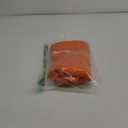 Encasa XO Throw Pillow Covers 16x16 in Set of 2 Orange | No Inserts | Cotton Pillow Covers for Living Room, Bed, Sofa, Couch | Decorative Cushion Covers with Improved Zippers