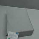 Welhome 100% Cotton Percale 4-Piece King Size Solid Bed Sheets Set, 1 Fitted, 1 Flat Sheet with 2 Pillowcases, Gray
