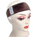 Beauty Flexible Velvet Wig Grip Scarf Head Hair Band Wig Band Adjustable Fastern (Brown)