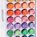 SANFURNEY Craft Paint Storage Rack, 72 Holes Spinning Paint Storage Tower, 2oz Craft Paints Organizer Holder Stand