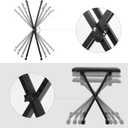 Keyboard Stands and Bench Set,Double-X Keyboard Stand Adjustable & Portable Digital Piano Stand with Locking Straps