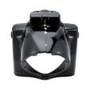 POBOZOT 7" Round Headlight Nacelle Cover Headlamp Nacelle Cover Fit for Harley Road King FLHR 2014-2024 Chrome/ Black
