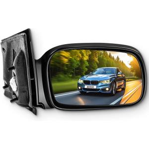SCITOO Passenger Right Door Mirror fit 2006-2011 For Honda Civic Coupe Power Side Mirror Adjusted Non-Folding Non-Extended