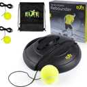 Tennis Rebound Ball Set | Solo Practice Rebounder, No Filling Required, Heavy Duty Power Base | 3 Balls with String, Drawstring Bag | Training Equipment for Any Skill Level