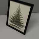 Generic Vintage Christmas Tree Print, Rustic Winter Tree Art, Botanical Holiday Decor, 8x10 inch + Black Framed