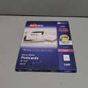 Avery Printable Postcards with Sure Feed Technology, 4" x 6", White, 100 Blank Postcards for Laser Printers (5389)