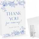 Bridal Shower/Wedding Decoration Sign- Thank You For Coming Please Take One, Bridal Shower Table Signs, Something Blue Before I Do Decorations, Wedding Reception Signs(8 x 11 inch) -BSSB01