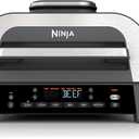 Ninja DG551 Foodi Smart XL 6-in-1 Indoor Grill with Air Fry, Roast, Bake, Broil, & Dehydrate, Foodi Smart Thermometer, 2nd Generation, Black/Silver