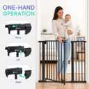 Sekey Flat Threshold Baby Gate for Stairs, 30-46" No Drill Dog Gate Indoor