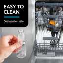 IMPRESA Mini Plastic Bottles - 75ml (2.5oz), Clear, 50-Pack - Liquor Containers with Airtight Caps, Reusable & Dishwasher Safe