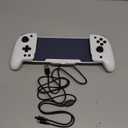 Spican Switch Controllers for Nintendo Switch/OLED, Full-Size Switch Joy-pad for Better Handheld Mode, Switch Accessories Wireless Pro Controller with RGB Light/Battery/Turbo/Macro/4 Game Slot (Switch 1 - 6.2"/7", White)