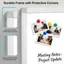 Dry Erase White Board 60 X 48 Inch, Wall-Mounted Silver Aluminum Frame Marker Presentation Board, 5' X 4' Foldable Portable Whiteboard with Pen Tray for School, Classroom, Office & Home