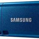 Samsung USB C Flash Drive 256GB 400MB/s Read 110MB/s Write USB 3.1 Flash Drive for Notebooks, Tablets and Smartphones, Blue, MUF-256DA/APC