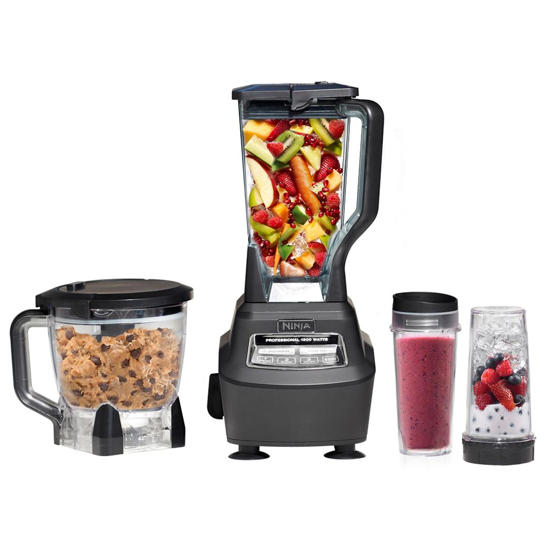 Ninja Blender, Mega Kitchen System, 1500W, 4 Functions for Smoothies, Processing, Dough, Drinks & More, with 72 Blender Pitcher,