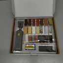 Laminate Floor Repair Kit with Heat Pen, 11 Color Wood Vinyl Floor Furniture Repair Kit Linoleum Repair Hard Wax Touch Up Marker Cover Scratches, Stains, Cracks, Holes for Door, Cabinet, Table.