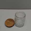 24 OZ Airtight Glass Storage Jar with Bamboo Lid - Vintage Glass Jar Vintage Food Containers Canisters Set for Kitchen Counter & Pantry - Ideal for Sugar, Flour, Coffee, Tea, Candy, Oats, Cereal