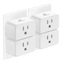 EIGHTREE Smart Plug 15A, Smart Plugs That Compatible with Alexa & Google Home & SmartThings, No Hub Required, WiFi Outlet with Remote Control, Timer & Schedule, 2.4GHz WiFi Only, 4 Packs