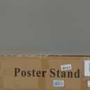 WHAUU Display Stand Sign Holder,Heavy Duty Adjustable Pedestal Sign Stand Up to 75 inch,Double-Sided for Board & Foam Sign,Sign Stand with Base,Fit Wedding,Restaurant or Business(Poster not Included)