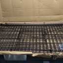 PawGiant Chicken Coop 86"40" Chicken Run Pen for Yard with Cover Outdoor Metal Portable Chicken Tractor Cage Enclosure Crate Outside for Small Animals Duck Rabbit Hen, Black 