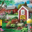 Bits and Pieces 50 Piece Puzzles for Adults - Alan Giana 3-Pack - 50 Extra Large Pieces 15" x 19" Jigsaw Puzzles, Rustic Country Scenes, No 2 Pieces Alike