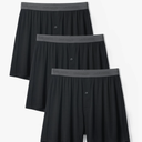 DAVID ARCHY Mens Underwear Bamboo Rayon Boxers for Men Breathable and Cool Men's Boxer Shorts with Button Fly 3 Pack L