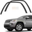 JOLONG Front Pair 2017-2021 Textured Black Fender Flares For Jeep Grand Cherokee Front Driver and Passenger Side Wheel Arch Trim Moldings 5XT68RXFAC 5XT69RXFAC