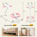 NEWBULIG Ab Machine, Abs Workout Equipment for Home Gym, Adjustable Ab Trainer Machine for Stomach Workout, Foldable Abdominal Trainer