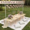 Novabright Boho Picnic Table Set for Camping Wedding Birthday Party Decor, Small Size, 12 pcs