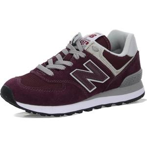 New Balance Women's 574 Core Sneaker (Burgundy-white)