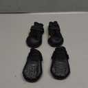 XSY&G Dog Boots,Waterproof Dog Shoes,Dog Booties with Reflective Rugged Anti-Slip Sole and Skid-Proof,Outdoor Dog Shoes for Medium to Large Dogs 4Pcs-Size5 (Size 5:2.7''x2.2'')(L*W) for 41-60 lbs, Black)