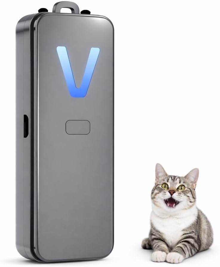 Air Ionizer, Negative Ion Air Purifier for Pet Homes and Small Spaces, Quiet Ozone Free Filterless Air Cleaner for Cat Litter Room, Bathroom, Bedroom, Desk(F2V Gray)