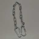 Heavy Duty Stainless Steel Chains, 550LB Punching Bag Chain with Carabiners, Heavy Bag Chain for Boxing Punching Bags Hanging Chair Hammocks Swing Trapeze Yoga (20")