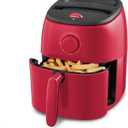 Dash Tasti-Crisp Air Fryer - AirCrisp Technology - Compact Design with Adjustable Temperature Control - Nonstick Fry Basket & Auto Shut-Off Feature - 2.6 Quarts - Red