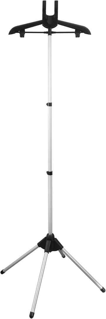 Steamer Stand for Clothes,Steamer Stand,steam Iron StandGarment Hanger for Steaming ClothesHandheld Garment Steamer Rack,Garment Stand for Steaming Clothes,Steamer for Clothes with Stand (Black)