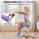 FEIERDUN Squat Machine for Women, Adjustable Deep Squat & Glutes Trainer, Low Impact Core & Lower Body Workouts, Push Up Board & Strength Training, Easy to Assemble Home Gym Equipment, 400Lbs Weight Capacity