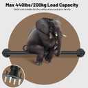Wall Mount Industrial Staircase Handrails 8FT, 1.3" Hand Rails for Indoor Stairs,Black Galvanized Pipe Stair Handrail,Grab Bar for Steps,Stair Railing Indoor