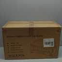 Electric Fireplace Logs Inserts Heater with Infrared Remote Controller 5 Flame Brightness 24 H Timer Overheating Protection for Home and Office Decor Black