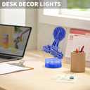 Battle bus Game Room Night Lights Lamp 3D LED Desk Table Light Remote Control & 16 Colors Battleroyal Players Modelling Birthday Holiday Christmas Festival Gift Ideas Decor for Boys Girls Teen