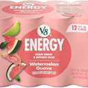V8 Energy Watermelon Guava Energy Drink, 8 fl oz Can (12 Pack), BBD 10/16/2025